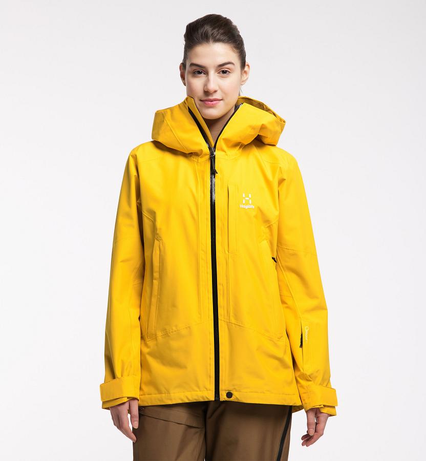 Haglöfs Womens Lumi Ski Jacket Yellow New Zealand 87364XELH
